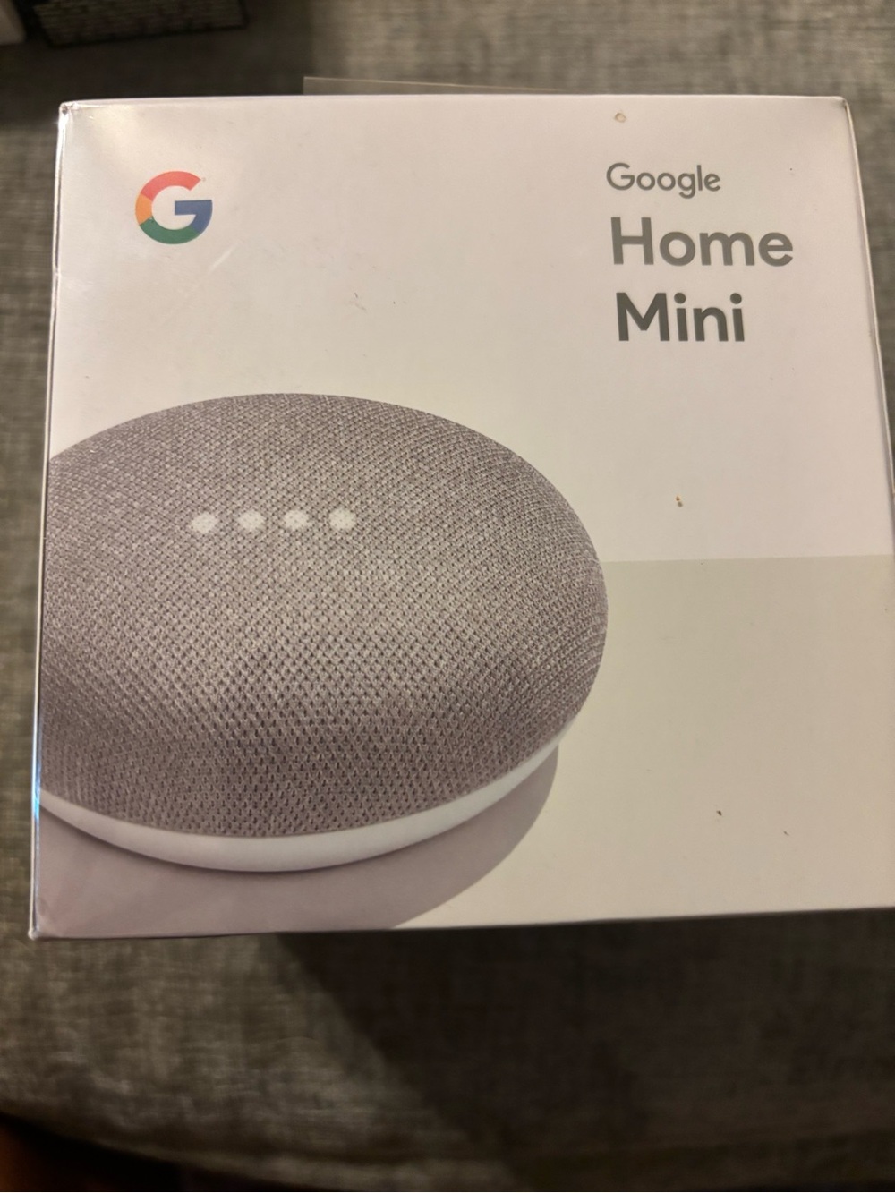 google Home Mini Smart Speaker in Chalk